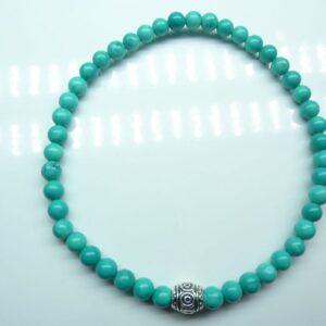 Bracelet Turquoise - perles rondes 4 mm