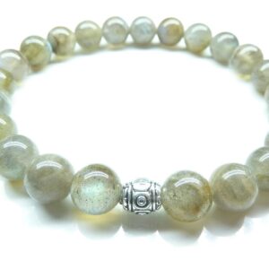 Bracelet Labradorite - Perles rondes 8 mm