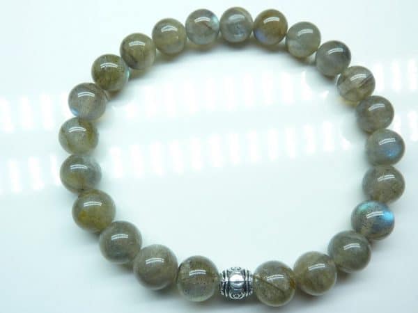 Bracelet Labradorite - Perles rondes 8mm