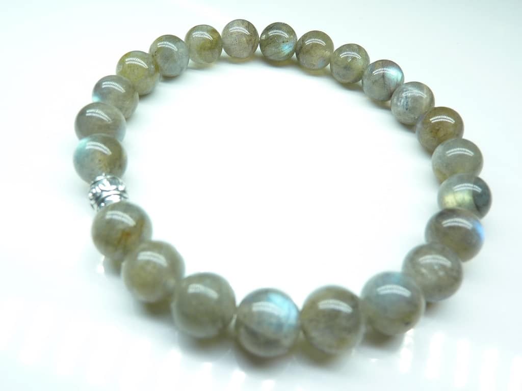 Bracelet Labradorite - Perles rondes 8mm