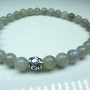 Bracelet Labradorite - Perles rondes 6 mm