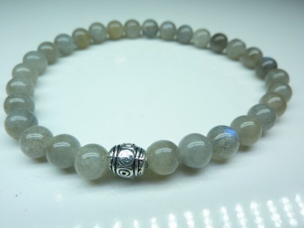 Bracelet Labradorite - Perles rondes 6 mm