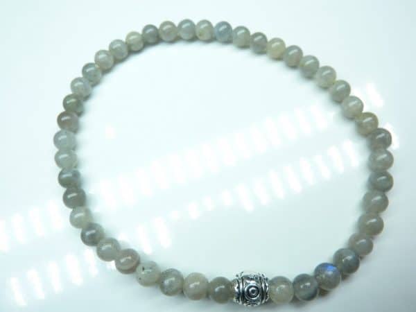 Bracelet Labradorite - Perles rondes 4mm