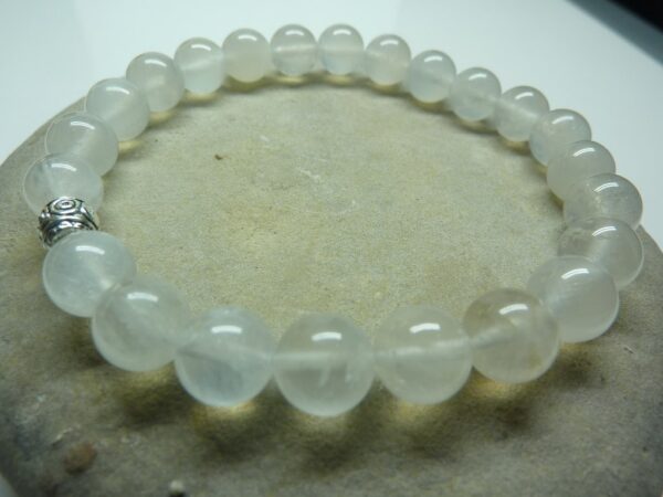 Bracelet Pierre de lune en perles rondes 8 mm