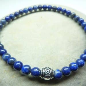 Bracelet Lapis Lazuli - Perles rondes 4 mm