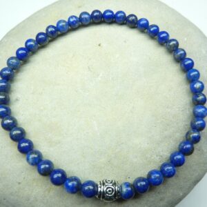 Bracelet Lapis Lazuli en perles rondes 4 mm