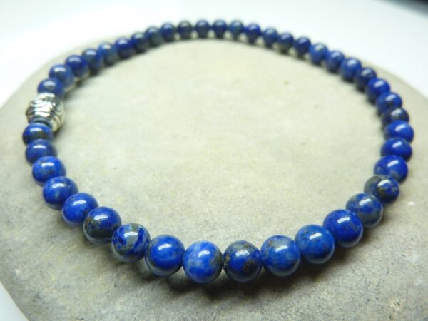 Bracelet Lapis Lazuli en perles rondes 4 mm
