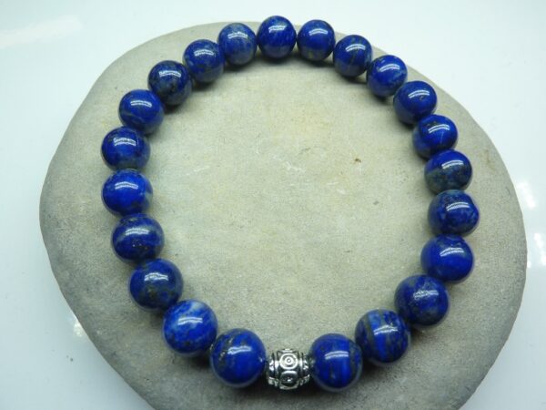 Bracelet Lapis Lazuli en perles rondes 8 mm