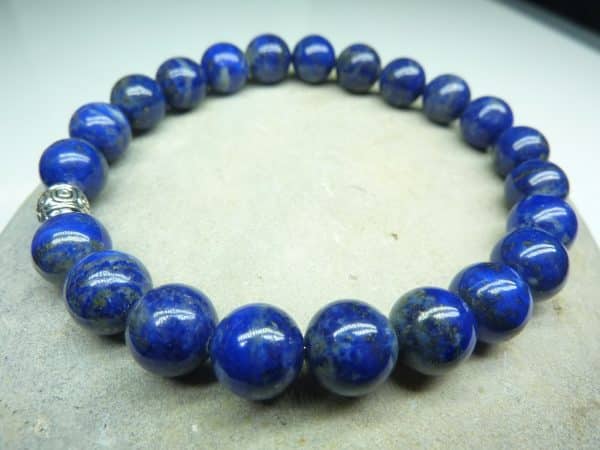 Bracelet Lapis Lazuli en perles rondes 8 mm