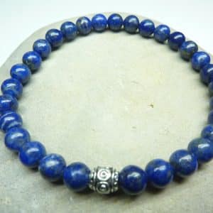 Bracelet Lapis Lazuli - Perles rondes 6 mm
