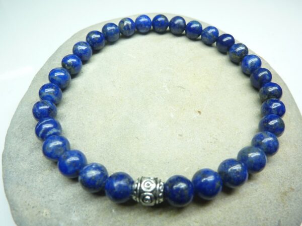 Bracelet Lapis Lazuli - Perles rondes 6 mm