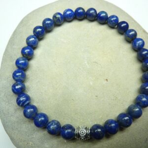 Bracelet Lapis Lazuli en perles rondes 6 mm