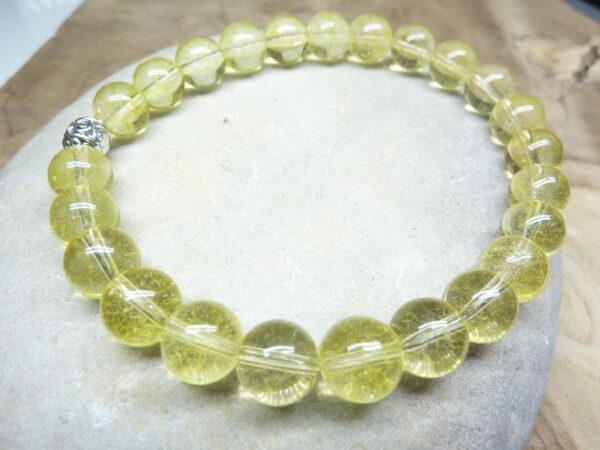 Bracelet Citrine - Perles rondes 8 mm