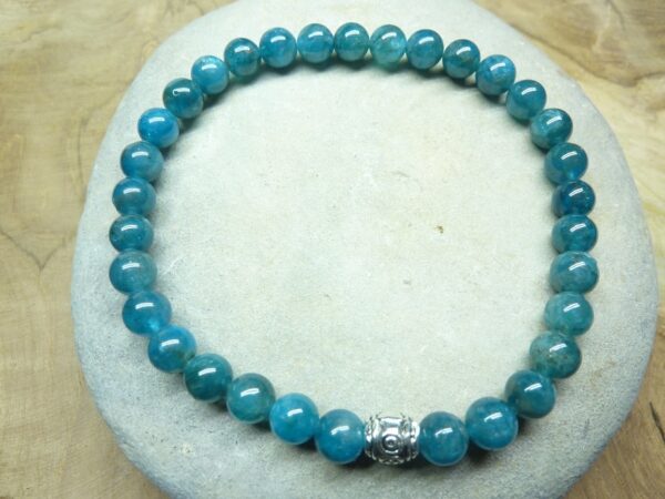 Bracelet Apatite - perles rondes 6 mm