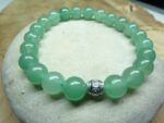 Bracelet Aventurine verte - Perles rondes 8 mm
