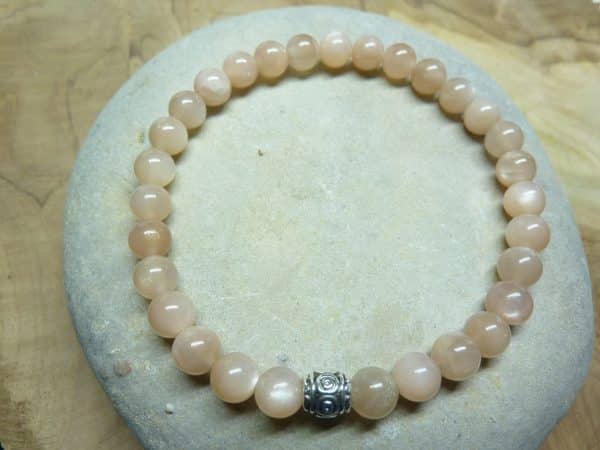 Bracelet Pierre de soleil - Perles rondes 6 mm