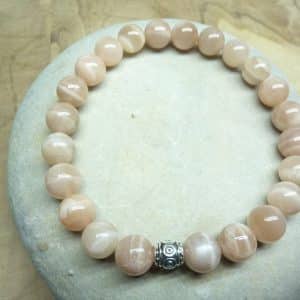 Bracelet Pierre de soleil - Perles rondes 8 mm