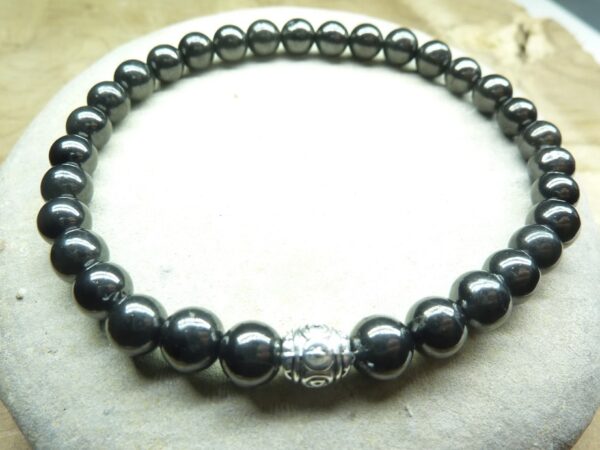Bracelet Shungite - Perles rondes 6 mm