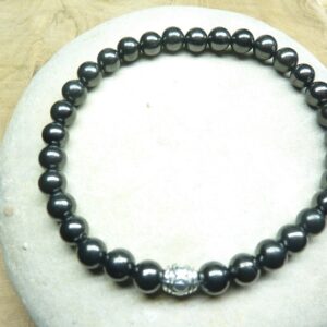 Bracelet Shungite - Perles rondes 6 mm