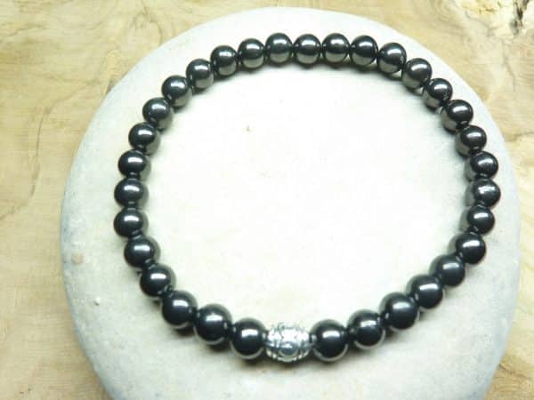 Bracelet Shungite - Perles rondes 6 mm