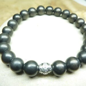 Bracelet Shungite - Perles rondes 8 mm