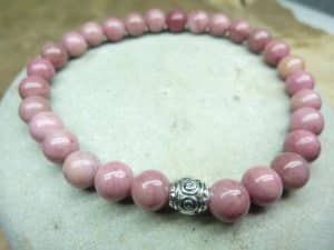 Bracelet Rhodochrosite - Perles rondes 6 mm