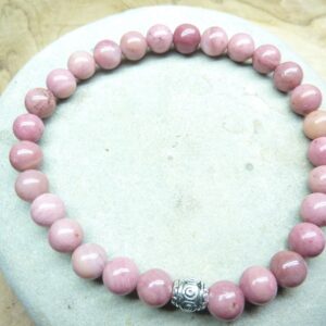 Bracelet Rhodochrosite - Perles rondes 6 mm