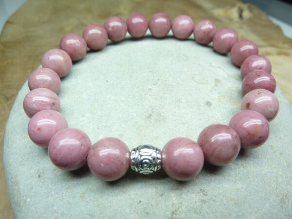 Bracelet Rhodochrosite - Perles rondes 8 mm