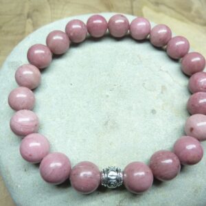 Bracelet Rhodochrosite - Perles rondes 8 mm