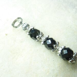 Pendentif Spinelle noir 6 mm