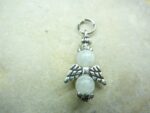 Pendentif Pierre de lune - Perles rondes 6 mm