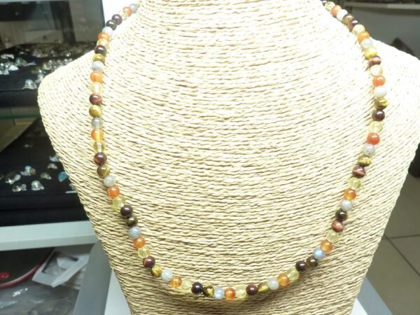 Collier Oeil de tigre-Taureau-Estime de soi