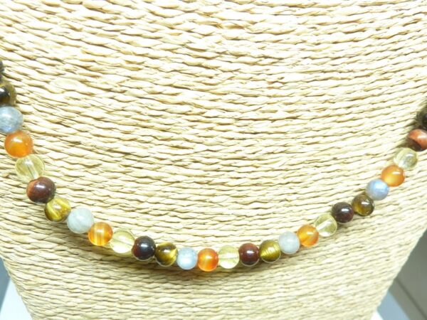 Collier Oeil de tigre-Taureau-Estime de soi