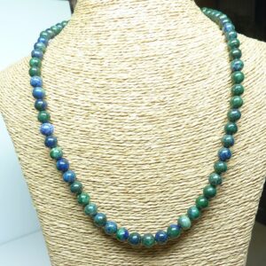 Collier Chrysocolle - Perles rondes 8 mm