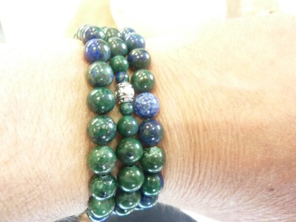 Collier Chrysocolle - Perles rondes 8 mm