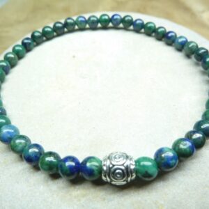 Bracelet Chrysocolle - Perles rondes 4 mm