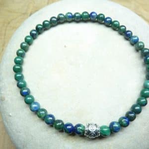 Bracelet Chrysocolle - Perles rondes 4 mm