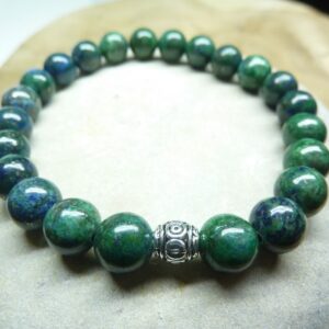 Bracelet Chrysocolle - Perles rondes 8 mm