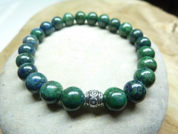 Bracelet Chrysocolle - Perles rondes 8 mm