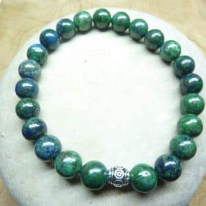 Bracelet Chrysocolle - Perles rondes 8 mm