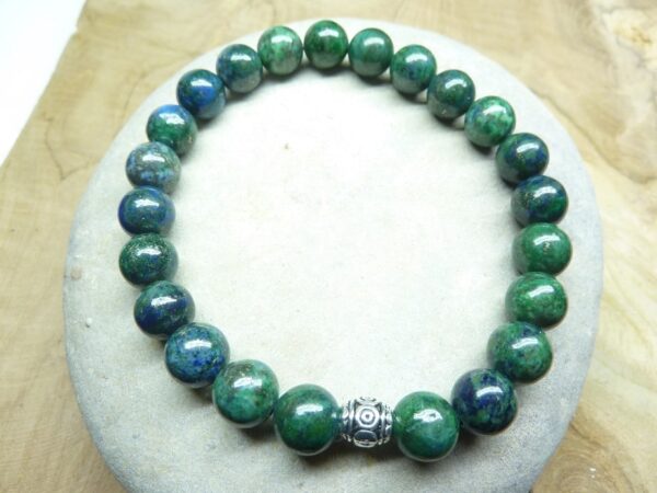 Bracelet Chrysocolle - Perles rondes 8 mm