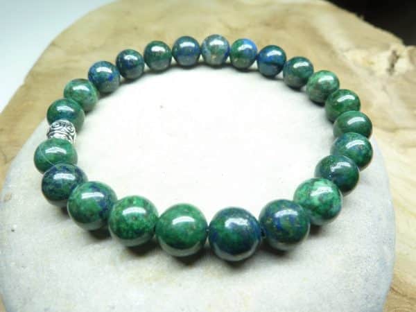 Bracelet Chrysocolle - Perles rondes 8 mm