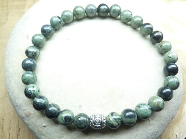 Bracelet Jaspe Kambamba - Perles rondes 6 mm