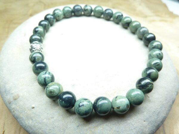 Bracelet Jaspe Kambamba - Perles rondes 6 mm