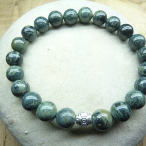 Bracelet Jaspe Kambamba - Perles rondes 8 mm