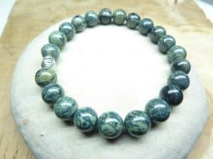 Bracelet Jaspe Kambamba - Perles rondes 8 mm