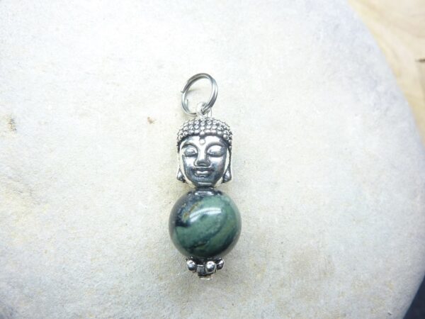 Pendentif Jaspe Kambamba 10 mm - Bouddha