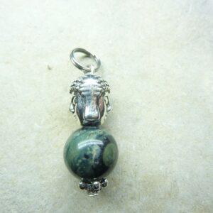 Pendentif Jaspe Kambamba 10 mm - Bouddha