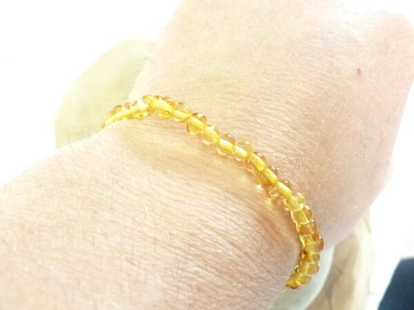 Bracelet Ambre miel véritable Baltique