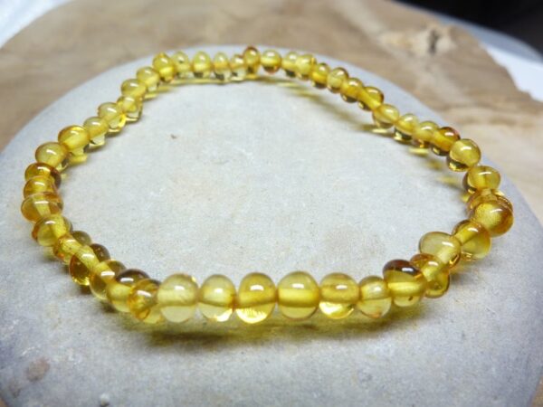 Bracelet Ambre miel véritable Baltique